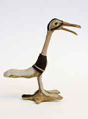 African sculpture of bird from tendon and leather © Pavel Kocur – Javas