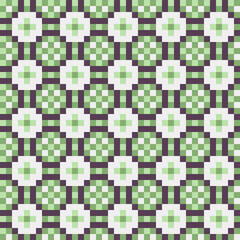 Abstract Cross Pattern generative computational art illustration