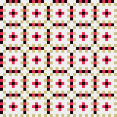 Abstract Cross Pattern generative computational art illustration