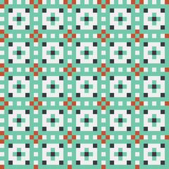 Fototapeta premium Abstract Cross Pattern generative computational art illustration