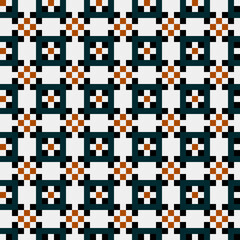 Abstract Cross Pattern generative computational art illustration