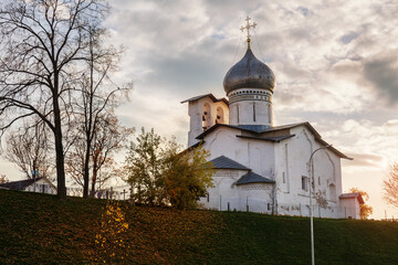 Fototapeta na wymiar Old church in Pskov