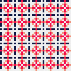 Abstract Cross Pattern generative computational art illustration