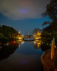Au&szlig;enalster bei Nacht
