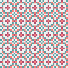 Abstract Cross Pattern generative computational art illustration
