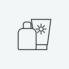 Sun_cream vector icon illustration sign