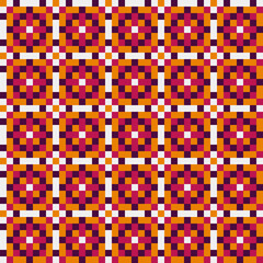 Abstract Cross Pattern generative computational art illustration