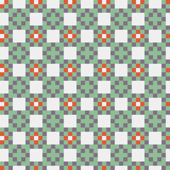 Abstract Cross Pattern generative computational art illustration