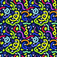 Seamless abstract pattern. Bright, youthful. Vector stock illustration eps10. 