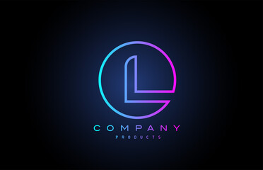 L alphabet letter logo icon. Creative design for company and business