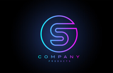 S alphabet letter logo icon. Creative design for company and business
