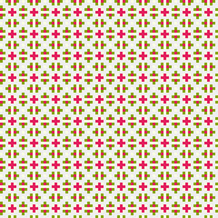 Abstract Cross Pattern generative computational art illustration