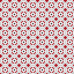 Abstract Cross Pattern generative computational art illustration