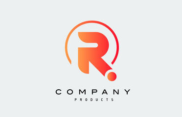 R alphabet letter logo icon. Creative design for company and business