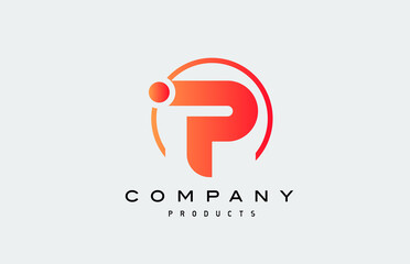 P alphabet letter logo icon. Creative design for company and business