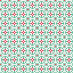 Abstract Cross Pattern generative computational art illustration