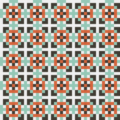 Fototapeta premium Abstract Cross Pattern generative computational art illustration