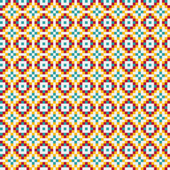 Abstract Cross Pattern generative computational art illustration