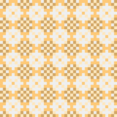 Fototapeta premium Abstract Cross Pattern generative computational art illustration