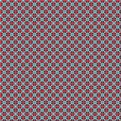Abstract Cross Pattern generative computational art illustration