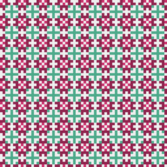 Fototapeta premium Abstract Cross Pattern generative computational art illustration