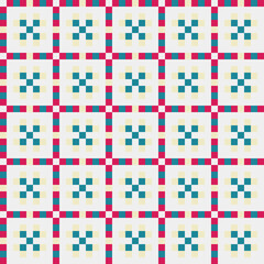 Abstract Cross Pattern generative computational art illustration