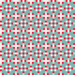 Fototapeta premium Abstract Cross Pattern generative computational art illustration