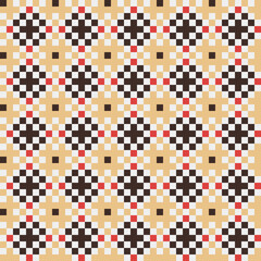 Fototapeta premium Abstract Cross Pattern generative computational art illustration