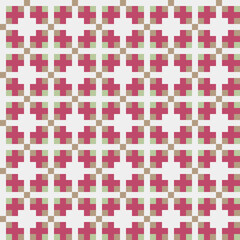 Fototapeta premium Abstract Cross Pattern generative computational art illustration