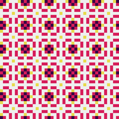 Abstract Cross Pattern generative computational art illustration