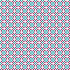 Abstract Cross Pattern generative computational art illustration