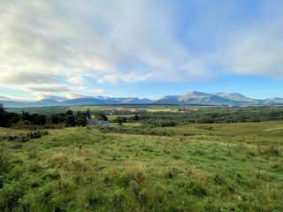 Fototapeta na wymiar A view of the Scottish Highlands north of Ben Nevis