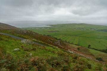 Gap of Mamore is a twisting narrow road over a hilltop route along the side of Urris Hills in the Inishowen Peninsula.