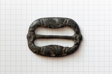antique metal buckle, item of historical value