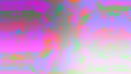 Fototapeta na wymiar Abstract iridescent glitch art background image.