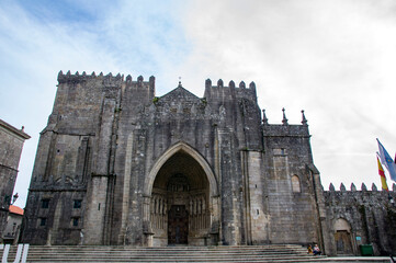 Fototapeta premium Catedral Santa María de Tui, Pontevedra, Rías Bajas, Galicia, España. 