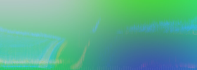 Abstract iridescent glitch art background image.