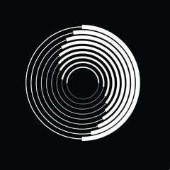 Rotating speed Lines in Spiral Form for comic books . fireworks Explosion background . Vector Illustration . Starburst round Logo . Spiral Design element .