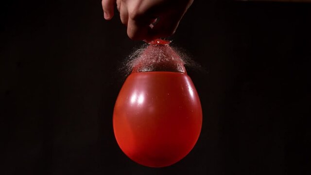 Phantom high speed shooting ball with water burst
