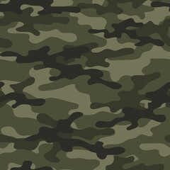army green vector camouflage print, seamless pattern for clothing headband or print