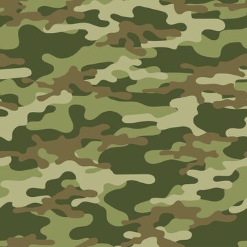 army vector camouflage green print, seamless pattern for clothing headband or print