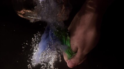 Phantom high speed shooting ball with water burst - Powered by Adobe