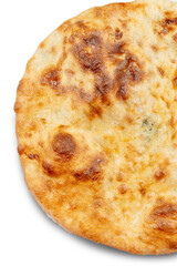 pie with cheese on a white plate