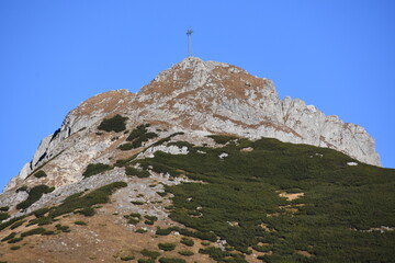 Fototapeta premium Giewont, Tatry, góry, Park Narodowy, krajobraz, 