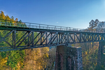 Most kolejowy nad Woliborką. © Tomasz Warszewski