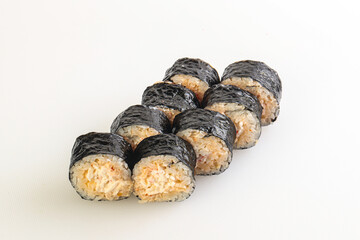 Japanese traditional roll with crab surimi