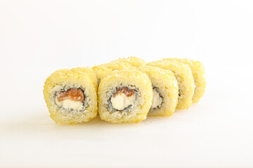 Japanese tempura roll with fish