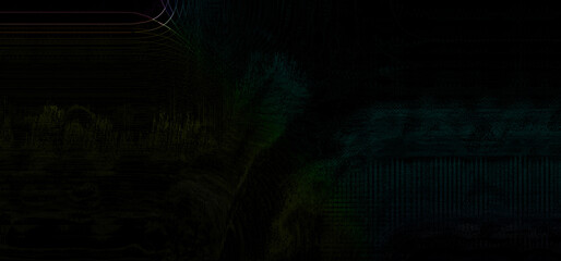 Abstract iridescent glitch art background image.