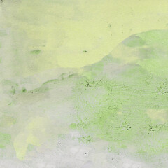 Green painted texture, watercolor banner background