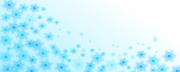 Fototapeta na wymiar Blue vector background with snowflakes. Christmas background. Winter background.